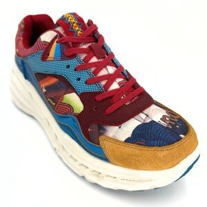 UGG x Yokoo Tadanori Wonderland Men’s Sneakers  Red Blue US 7.5 Limited Edition